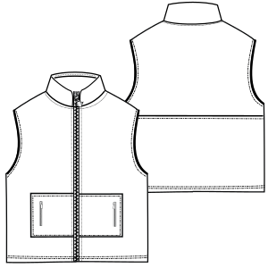 Fashion sewing patterns for Waistcoat 00249